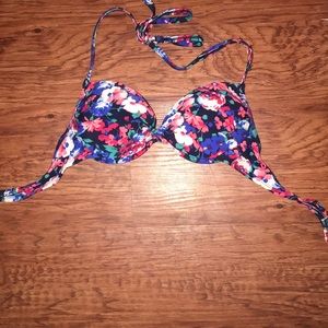 Floral swim suit top